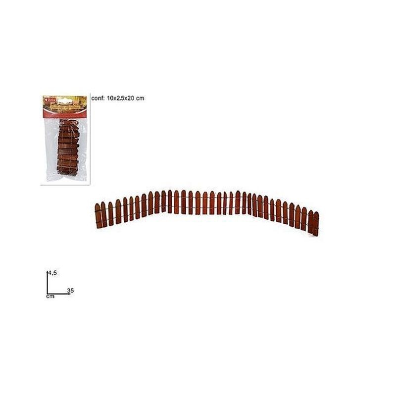 STECCATO LEGNO 35X4.5CM NOCE EAN 8033113320415 INGROSSO ACCESSORI PER IL PRESEPE