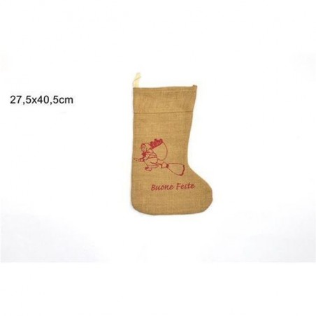 INGROSSO CALZA BEFANA JUTA 40.5*