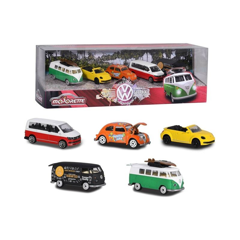MAJORETTE VOLKSWAGEN 5 PZ. GIFTPACK EAN  INGROSSO MODELLINI AUTO