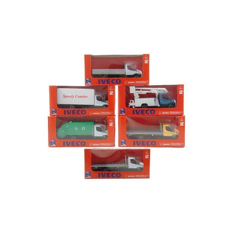 IVECO DAILY 1:32 MODELLI ASSORTITI +5A EAN 0093577158731 INGROSSO MODELLINI AUTO