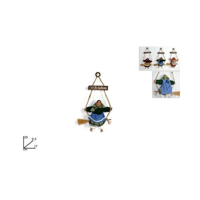 BEFANA APPENDINO W LA BEFANA 3ASS HW6015 -1A/B/C EAN 8033113544637 INGROSSO BEFANA