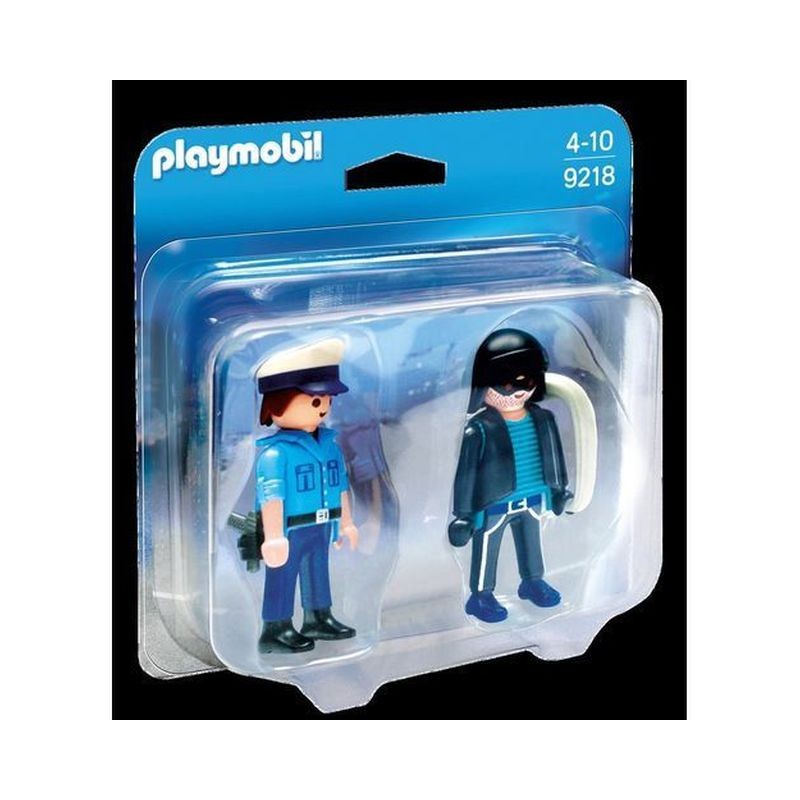 PLAYMOBIL 9218 POLIZIOTTO E LADRO 4/10A 15X5X15CM EAN 4008789092182 INGROSSO PLAYMOBIL CITY ACTION