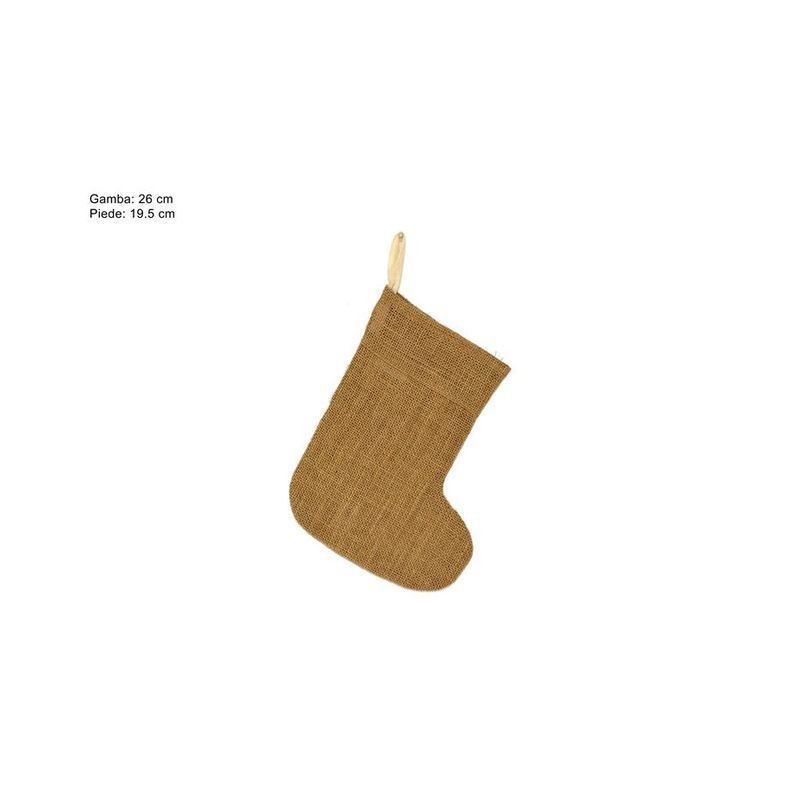 CALZA JUTA 26X19,5CM NATURALE HY19054 (A RT. CM/S/02)