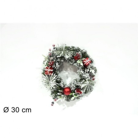 DIETROPORTA INNEVATO 30CM C/PACCHI REGAL EAN 8053482087610 INGROSSO OGGETTISTICA NATALIZIA