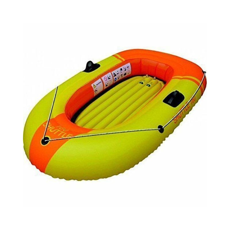 CANOTTO SHUTTLE 160 CM.156 CON MANIGLIE BICOLORE GIALLO E ROSSO EAN  INGROSSO CANOTTI E REMI