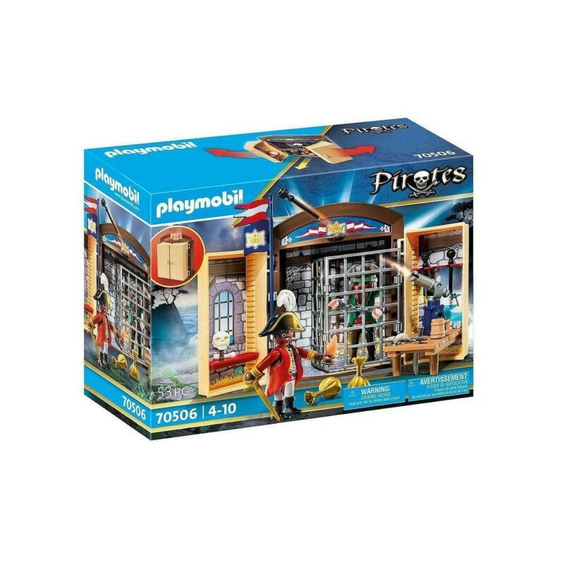 PLAYMOBIL 70506 PLAY BOX AVAMPOSTO DELLA MARINA CON PIRATA EAN 4008789705068 INGROSSO PLAYMOBIL PIRATES