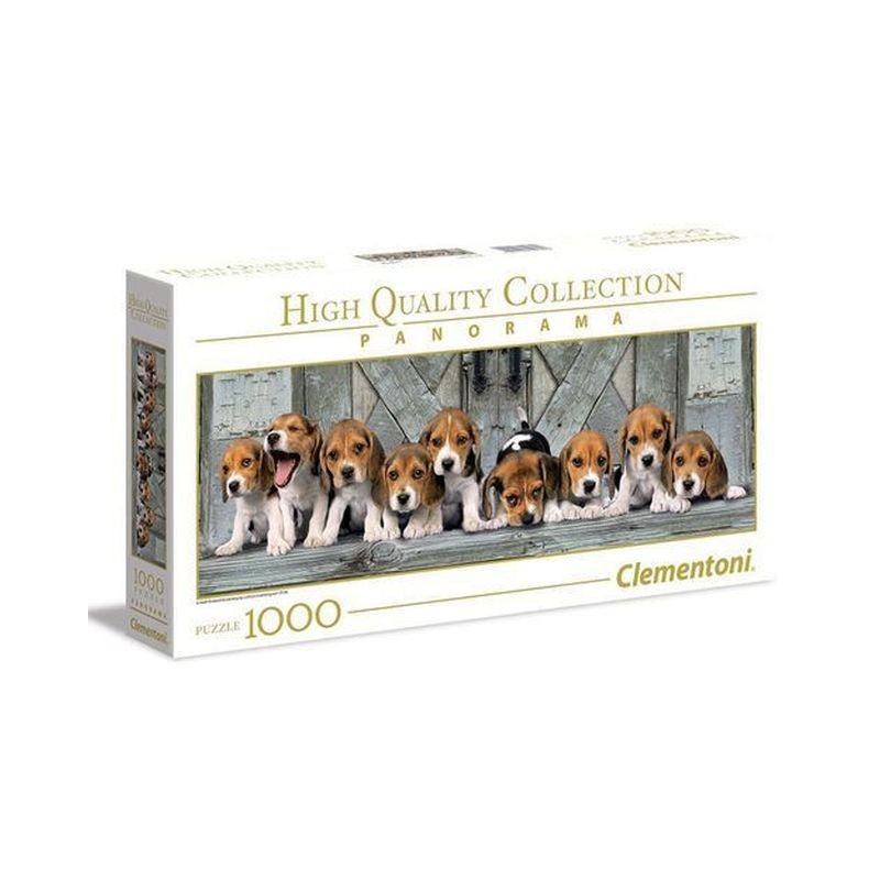 PUZZLE PZ.1000 PANORAMA BEAGLES HQC 98X33CM SCATOLA 40X21X6CM EAN 8005125394357 INGROSSO PUZZLE CLASSICI