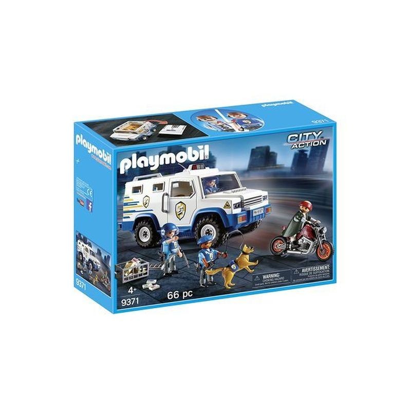 PLAYMOBIL 9371 FURGONE PORTAVALORI CITY ACTION 12.5X28.5X38.5CM EAN 4008789093714 INGROSSO PLAYMOBIL CITY ACTION