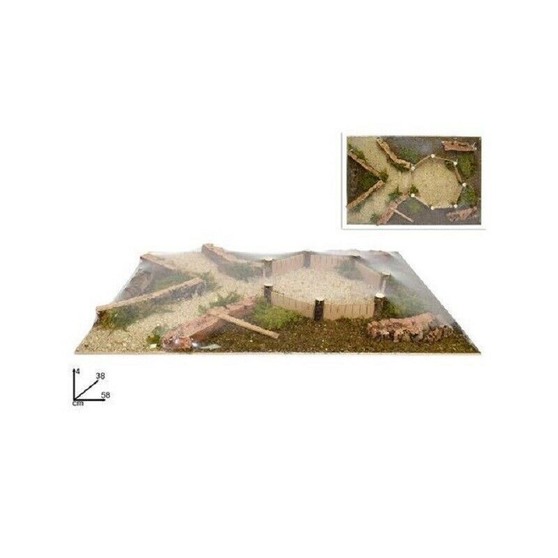 SUPERFICIE NATURALE X PRESEPE C/RECINTO 4X38X58CM EAN 8033113574351 INGROSSO ACCESSORI PER IL PRESEPE