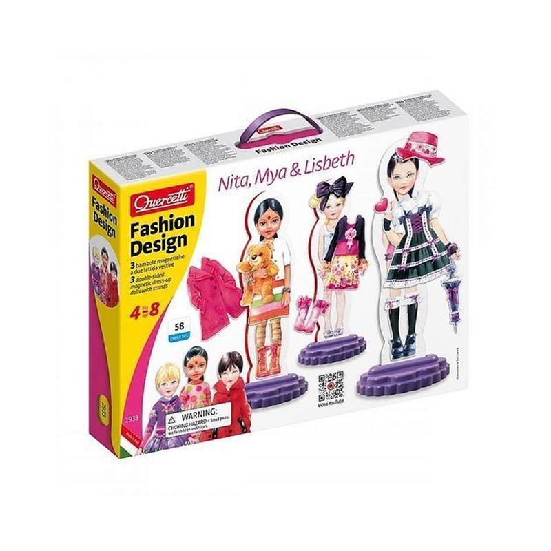FASHION DESIGN LISBETH. MYA & NITA 58PZ 39X29X6CM VESTITI CALAMITATI EAN 8007905029336 INGROSSO ACCESSORI PER BAMBOLE