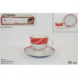 INGROSSO TAZZINE+PIATTINI 6PZ C/