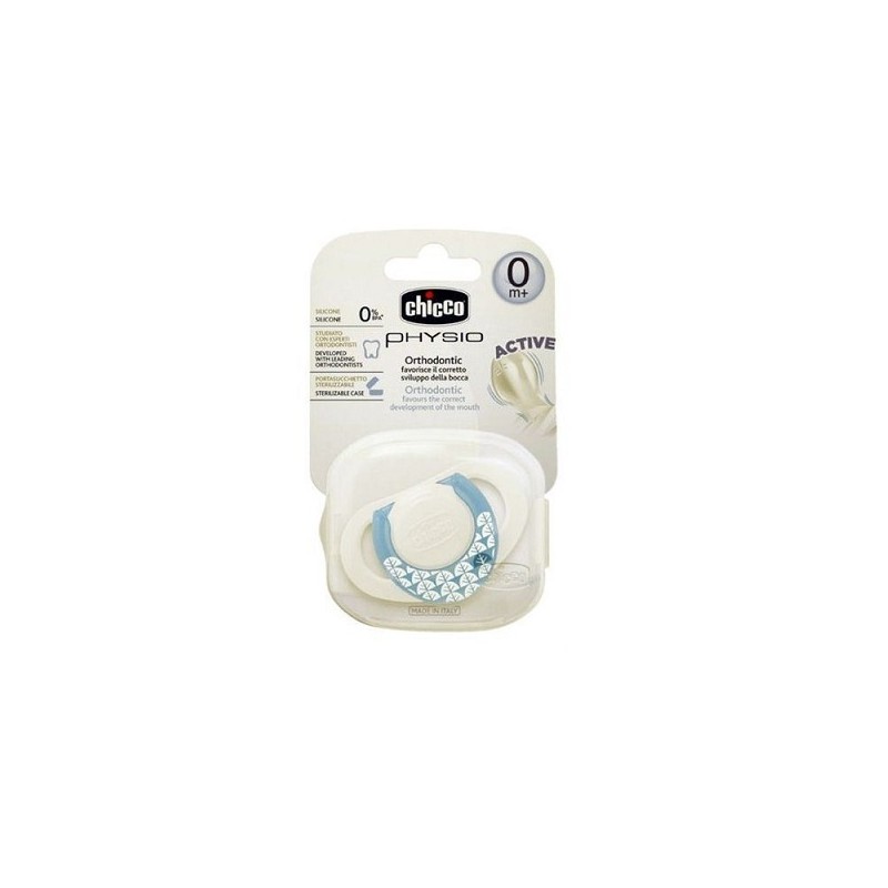 CHICCO SUCCHIOTTO BLU IN SILICONE 0M+ FAVORISCE IL GIUSTO SVILUPPO DELLA BOCCA EAN 8003670815990 INGROSSO BIBERON E CIUCCI