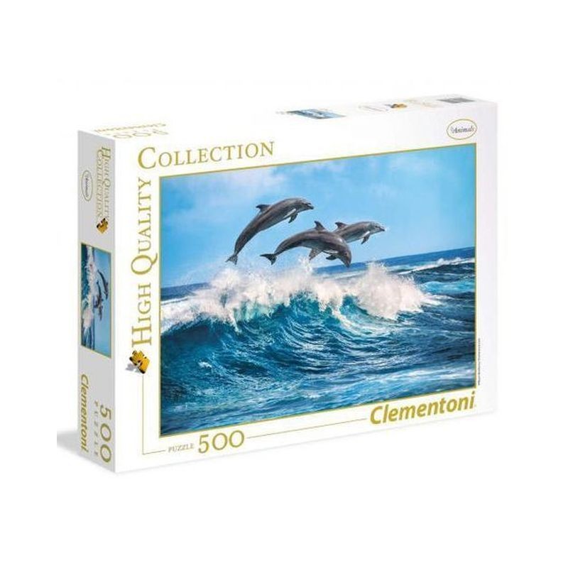 PUZZLE PZ.500 DELFINI HIGH QUALITY COLL. 49X36CM SCATOLA 34.4X25.4X4.6CM EAN 8005125350551 INGROSSO PUZZLE CLASSICI