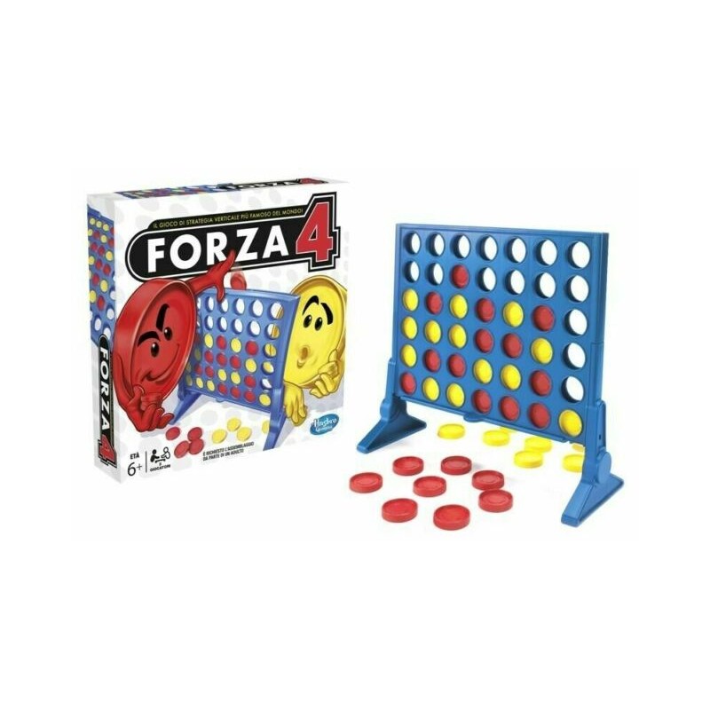 FORZA 4 2 GIOCATORI 267X267X54MM VINCI METTENDO VICINI 4 GETTONI UGUALI. EAN  INGROSSO GIOCHI DI SOCIETA