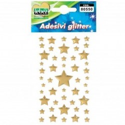 INGROSSO STELLE ADESIVE ORO GLIT