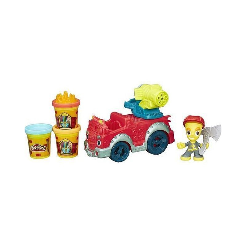PLAYDOH TOWN CAMION DEI POMPIERI.1 PERS. 1AUTOPOMPA.ACCESSORI.3 VASETTI 56GR.