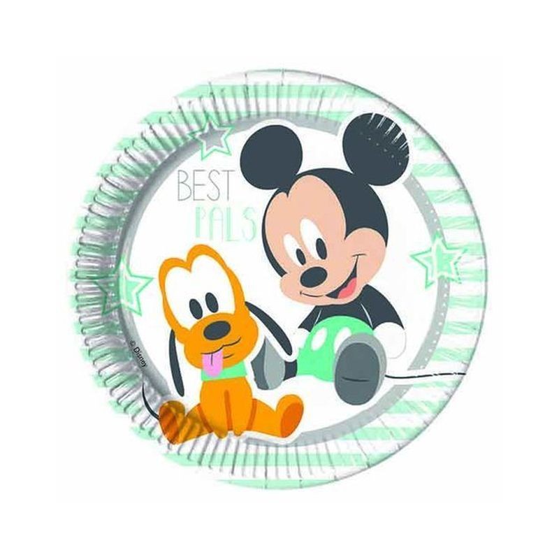 PIATTI CARTA CM.23 PZ.8 INFANT MICKEY EAN 5201184855874 INGROSSO PIATTI PER PARTY