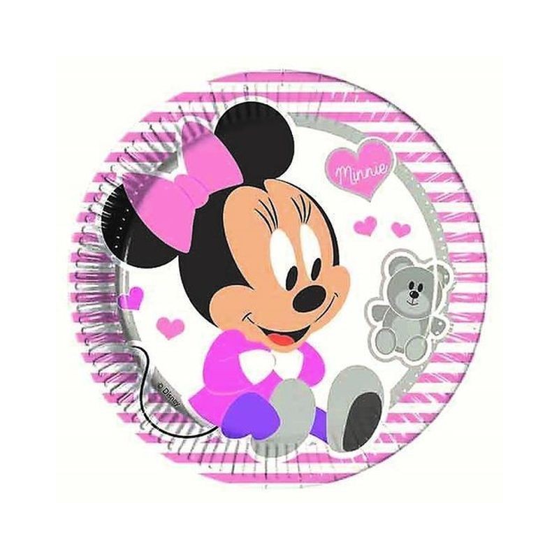 PIATTI CARTA CM.23 PZ.8 INFANT MINNIE EAN 5201184855652 INGROSSO PIATTI PER PARTY