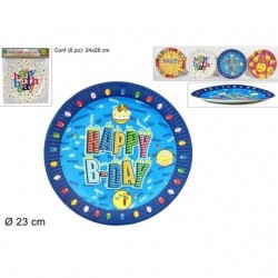 INGROSSO PIATTI PARTY 23CM 6PZ A