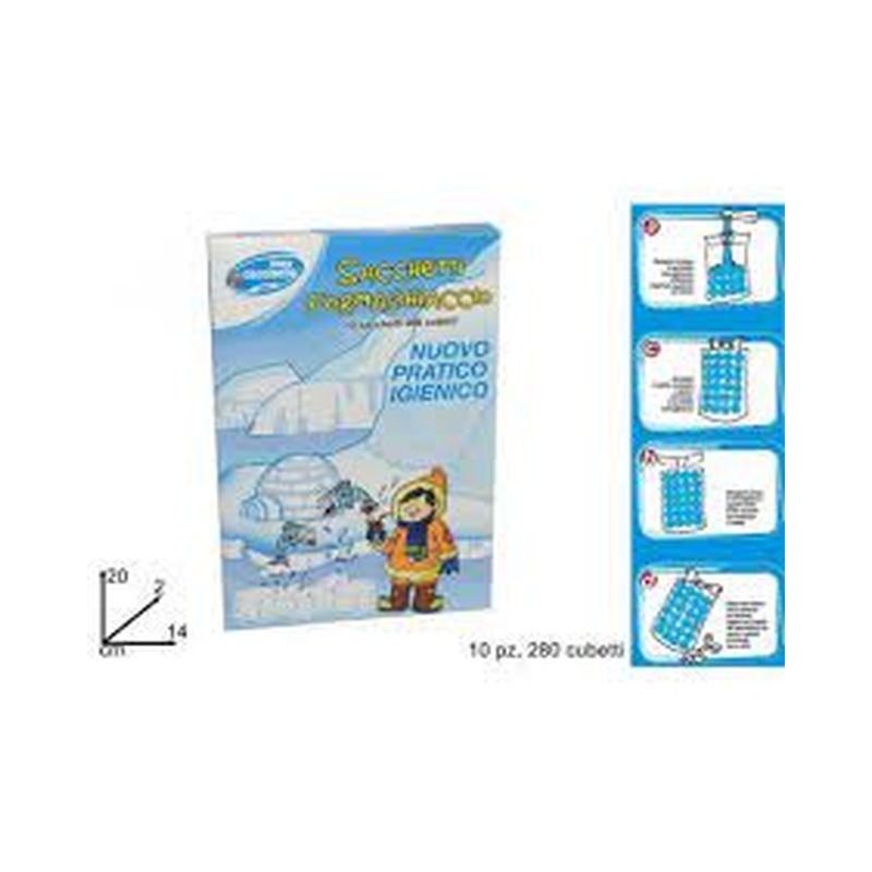 SACCHETTI GHIACCIO 10 PZ EAN 8027501004612 INGROSSO PRODOTTI PER LA SALUTE