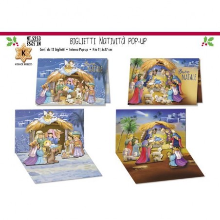 INGROSSO BIGLIETTI NATALE POP-UP