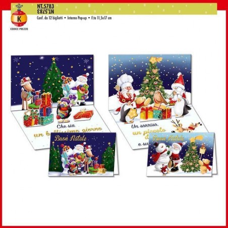 INGROSSO BIGLIETTI NATALE NT.578
