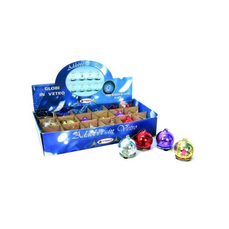 SFERA VETRO D.60 A SPECCHIO EAN 8004927106625 INGROSSO PALLINE DI NATALE E PUNTALI