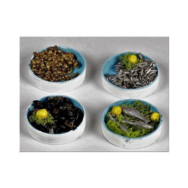 CASSETTA CON PESCE CM 5X1 4 ASS EAN 8018623108050 INGROSSO ACCESSORI PER IL PRESEPE