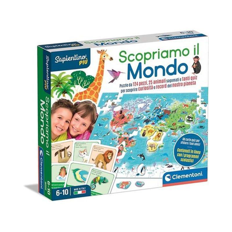 SAPIENTINO PIU' SCOPRIAMO IL MONDO 16597 EAN 8005125165971 INGROSSO GIOCHI SAPIENTINO