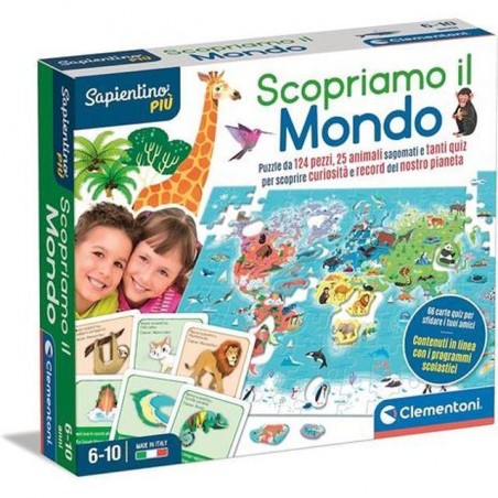 SAPIENTINO PIU' SCOPRIAMO IL MONDO 16597 EAN 8005125165971 INGROSSO GIOCHI SAPIENTINO