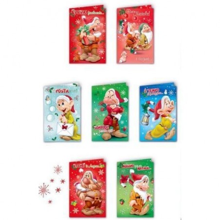 INGROSSO BIGLIETTI NATALE 7 NANI