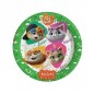PIATTI CARTA 44 GATTI CM 23 8PZ EAN  INGROSSO PIATTI PER PARTY