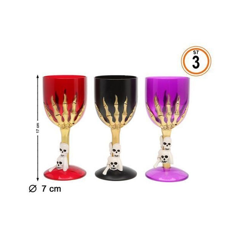 COPPA HALLOWEEN 1PZ. H17CM COLIRI ASS. EAN 8422259409106 INGROSSO ACCESSORI HALLOWEEN TAVOLA
