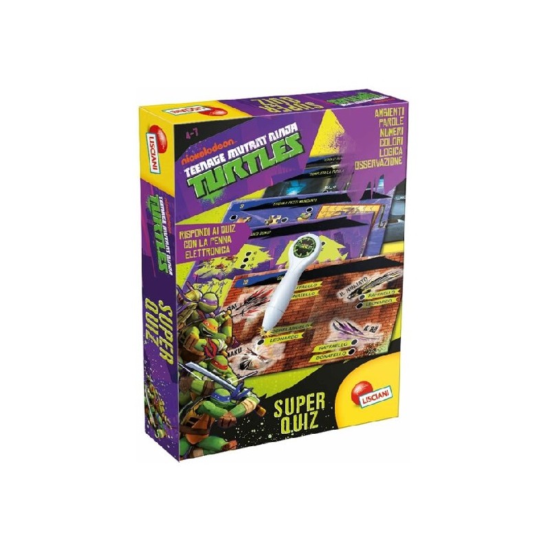 NINJA TURTLES PENNA SUPERQUIZ EAN 8008324044054 INGROSSO GIOCATTOLI IN SCATOLA