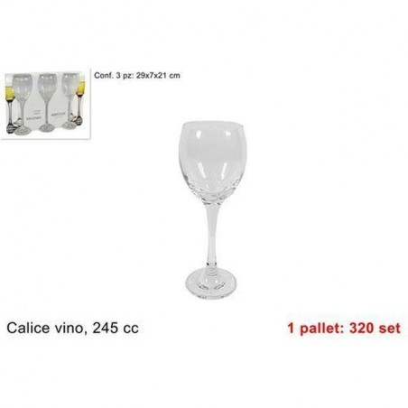 INGROSSO CALICE VINO TRASPARENTE