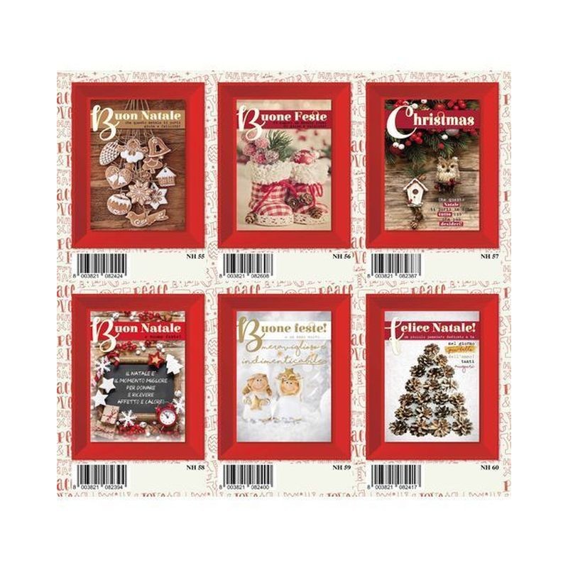 BIGLIETTI NATALE FOTOGRAFICO C.12 EAN 8003821082622 INGROSSO BIGLIETTI NATALIZI