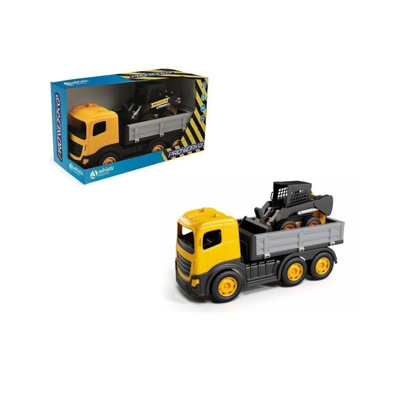 CAMION 6 RUOTE + MINI DOZER IN BOX SINGO EAN 8002936112002 INGROSSO MEZZI E BARCHETTE