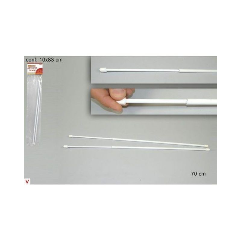 ASTA PER TENDA MOLLA 70 CM EAN 8034048116029 INGROSSO VITI E CHIODI