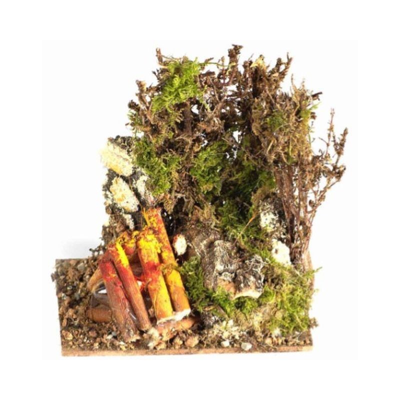 FUOCO CON LAMP. EFF. FIAMMA CM. 10X6,5X1 1,5 EAN 8018623117472 INGROSSO ACCESSORI PER IL PRESEPE