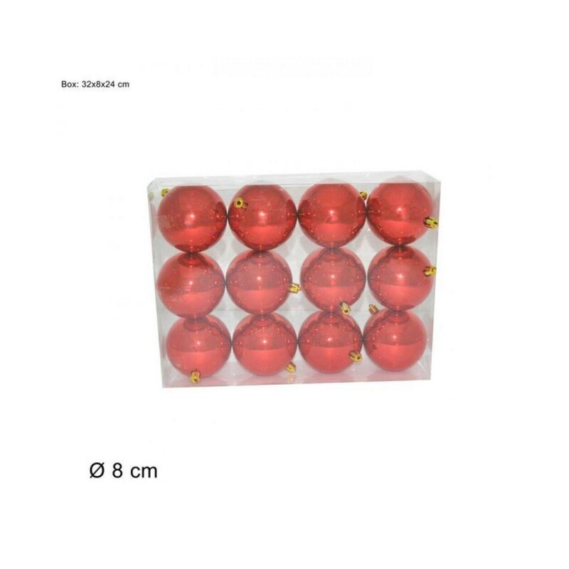 BOX 12 PALLE 8 CM LUCIDE ROSSO EAN 8033113217111 INGROSSO PALLINE DI NATALE E PUNTALI BOX 12 PALLE 8 CM LUCIDE ROSSO EAN 8033113217111 INGROSSO PALLINE DI NATALE E PUNTALI