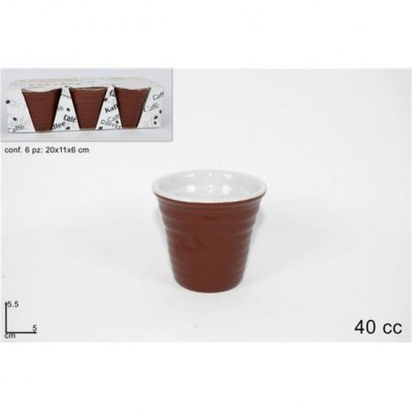 INGROSSO BICCHIERINI SET 6PZ 40C
