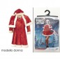 ABITO BABBO NATALE DONNA 3PZ CORTO EAN 8015361304560 INGROSSO COSTUME BABBO NATALE ADULTI