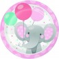 PIATTI CARTA CM.17,4 PZ.8 ELEPHANT GIRL EAN 0039938717261 INGROSSO PIATTI PER PARTY
