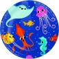 PIATTI CARTA CM.17,4 PZ.8 OCEAN CELEBRAT EAN 0039938717384 INGROSSO PIATTI PER PARTY