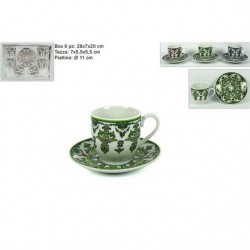 INGROSSO TAZZINE C/PIATTINO 6PZ
