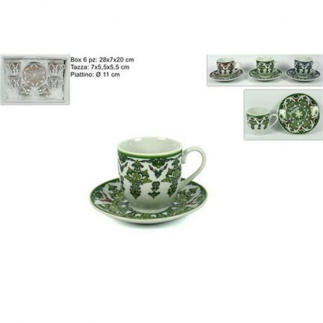 INGROSSO TAZZINE C/PIATTINO 6PZ