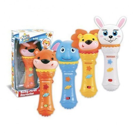 BABY MICROFONO KARAOKE (ANIMALI ASS.) EAN 0047663337531 INGROSSO STRUMENTI A FIATO