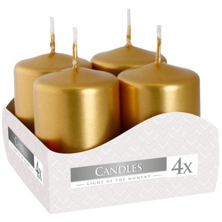 INGROSSO CANDELE VOTIVE 4PZ ORO