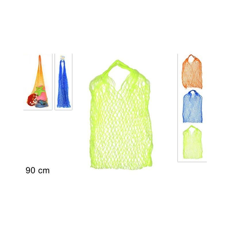 SACCA RETE MARE 90CM 3 COLORI FLUO EAN 8034048501924 INGROSSO BORSE MARE