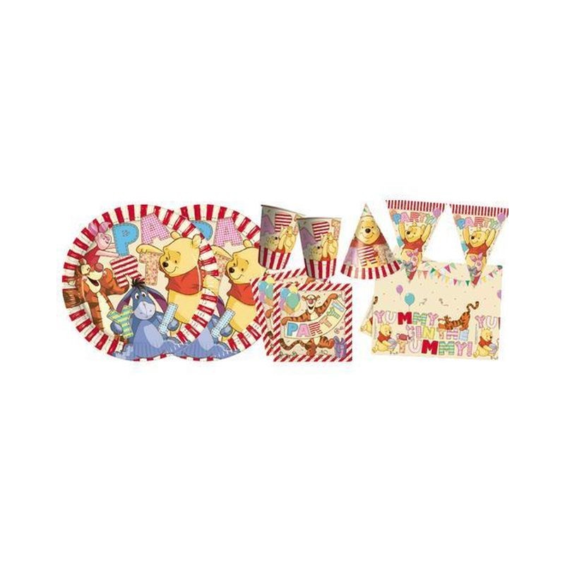 PIATTI CARTA WINNIE ALPHABET 23CM CF 8 EAN 5201184804964 INGROSSO PIATTI PER PARTY